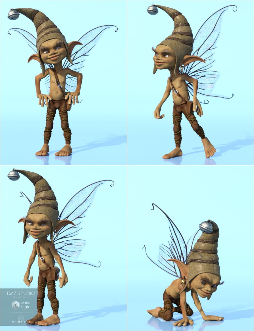 Impish Poses for 3D Universe Pixie
