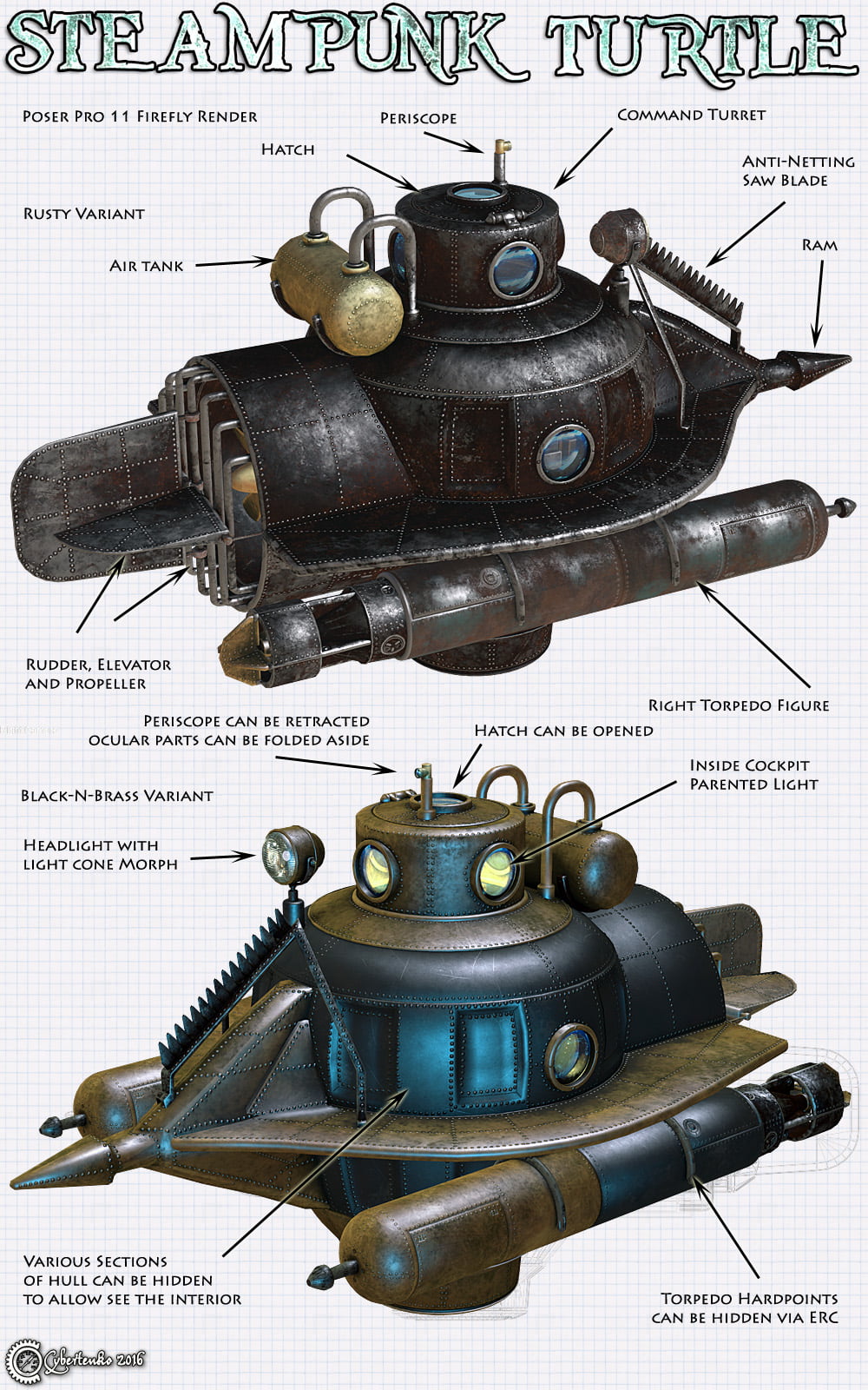 Steampunk Turtle