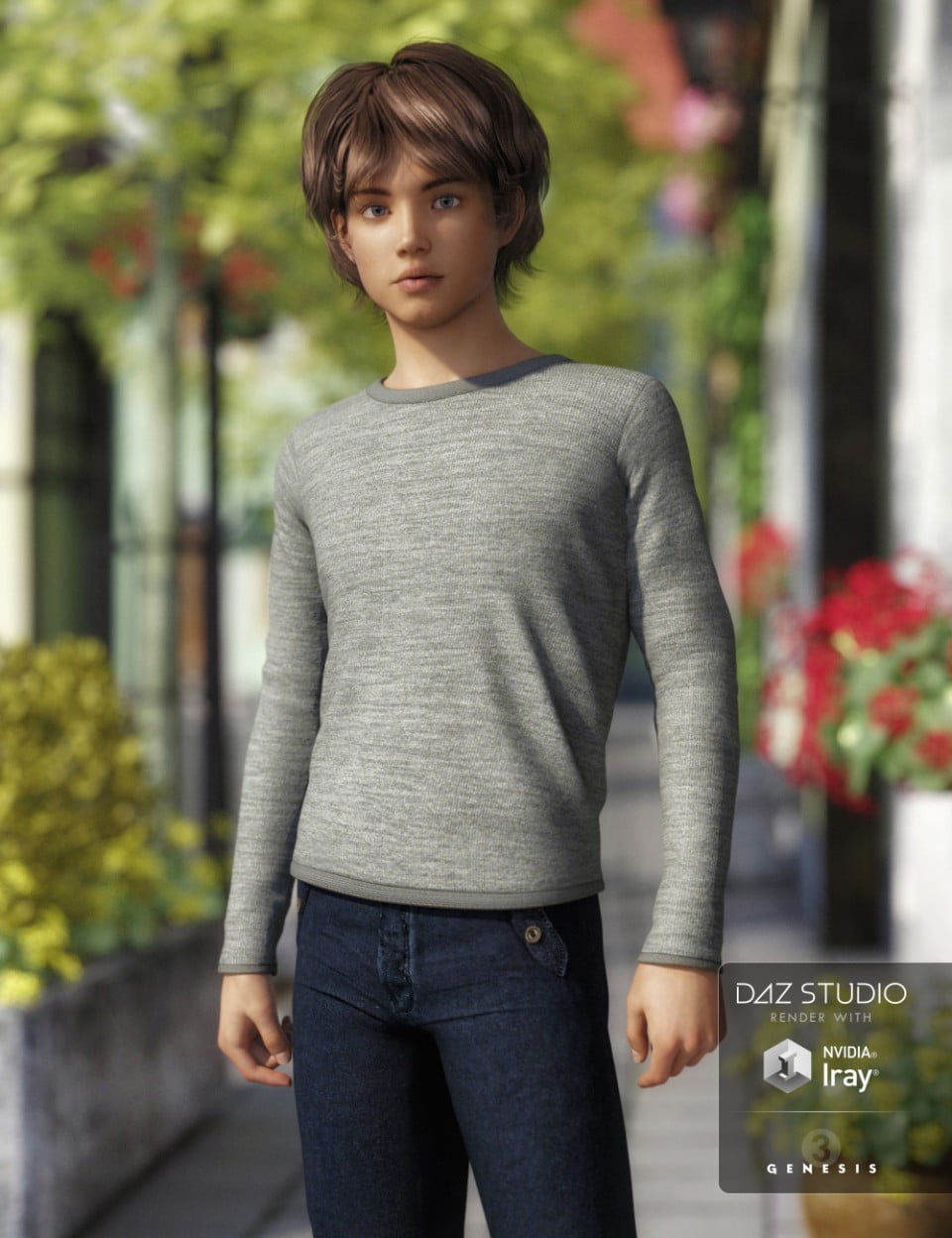 Max is a high quality character for Tween Ryan 7 for use in Daz Studio 4.8 ...