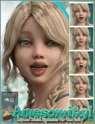 Awesomity Mix and Match Expressions for Tween Julie 7 and Genesis 3 Female(s)
