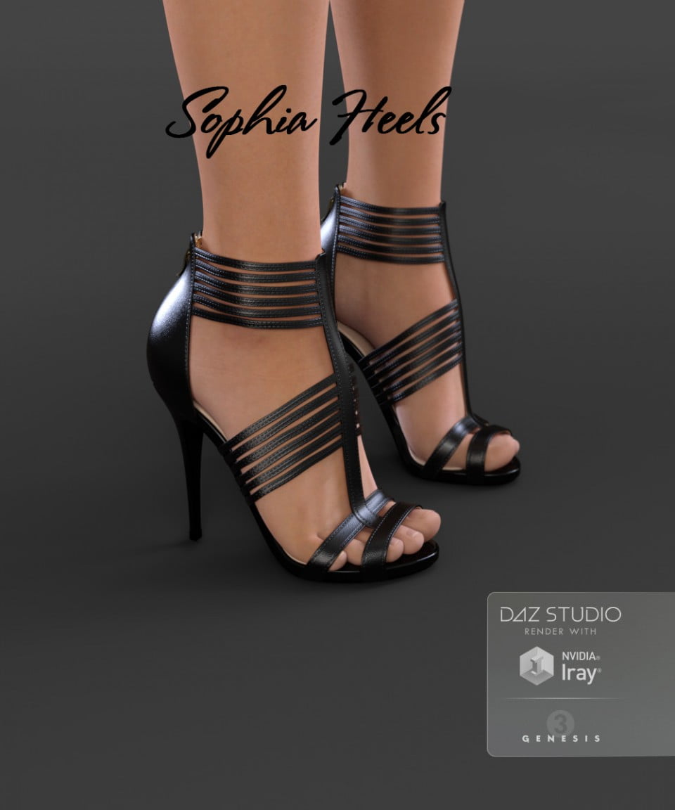 Sophia Heels for Genesis 3 Female(s) ⋆ Freebies Daz 3D