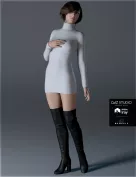 Sweater Dress for Genesis 3 Female(s)