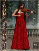 Violin Soul: Balcony, Violin And Poses for Genesis 3 Female(s)