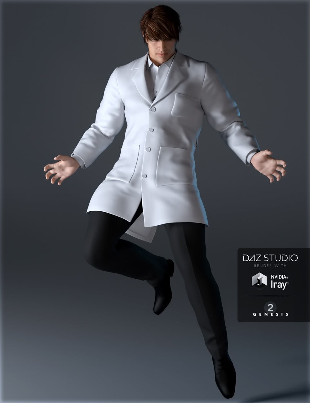 Doctor's Coat and Suit for Genesis 2 Male(s)