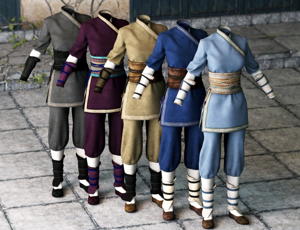 Water Spirit Warrior Outfit for Genesis 3 Female(s)