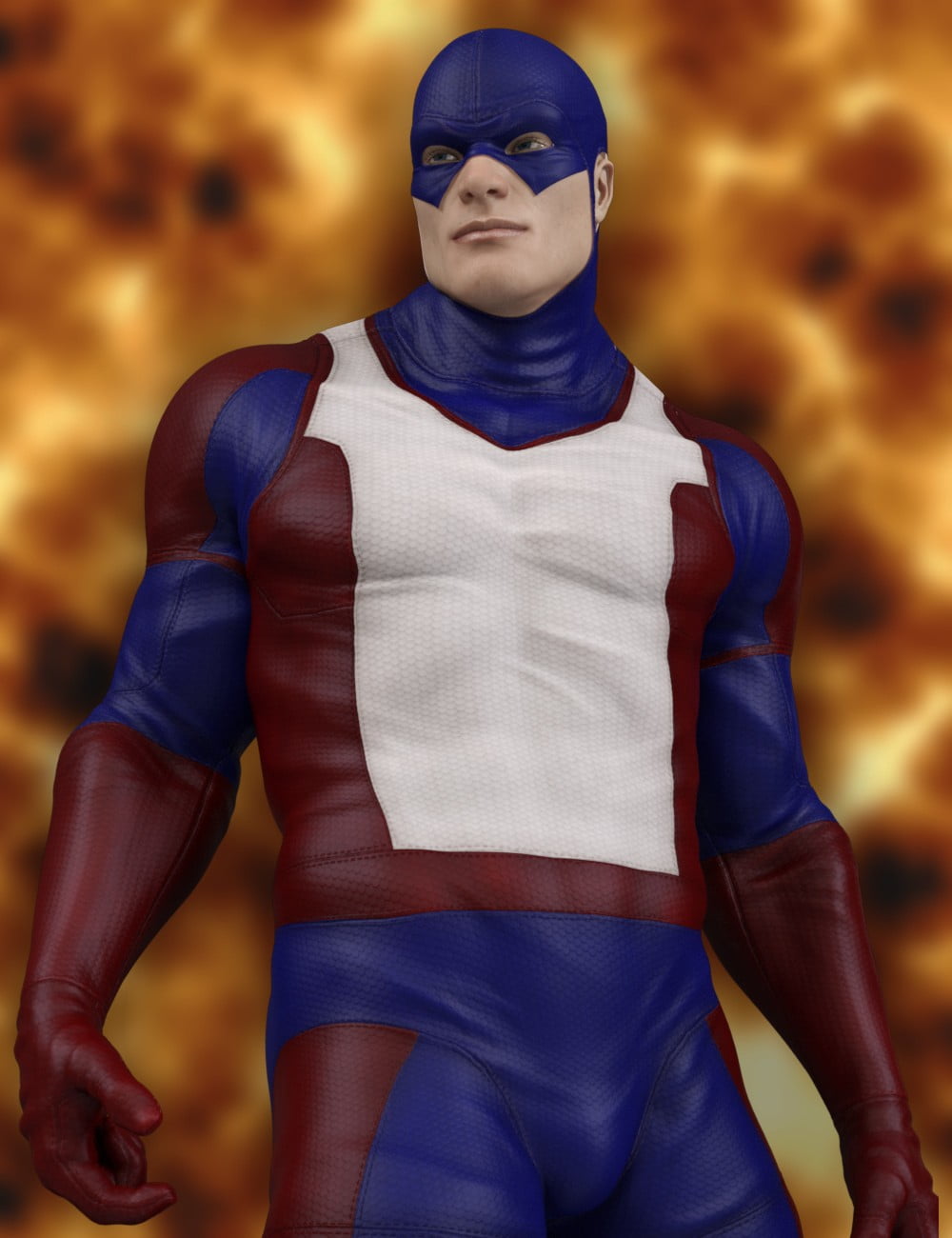 Guardian for Genesis 3 Male Super Bodysuit