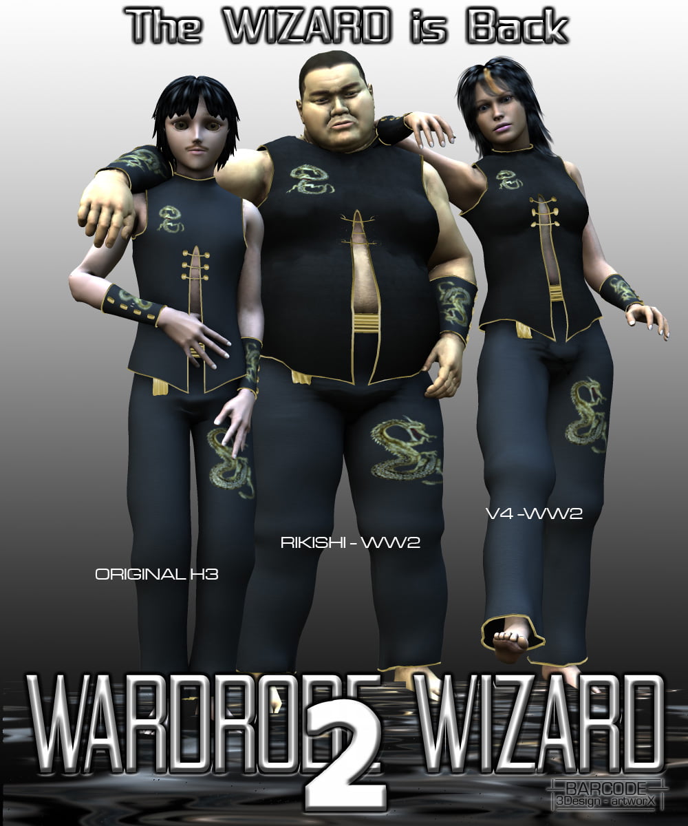 PhilC Wardrobe Wizard 2.0 Standalone with Poser 7 Plugin and Figures