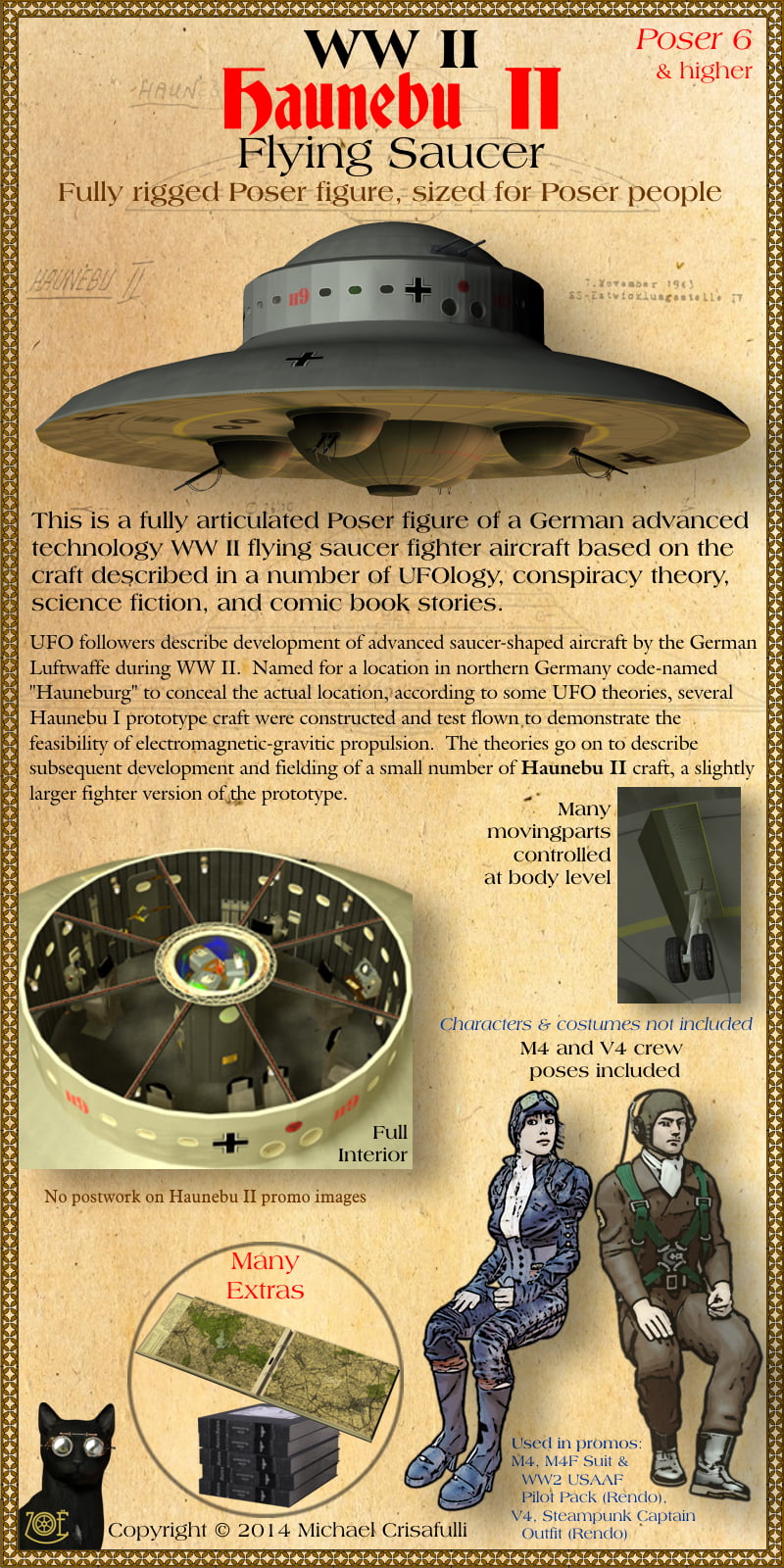 Haunebu-II WW2 Flying Saucer