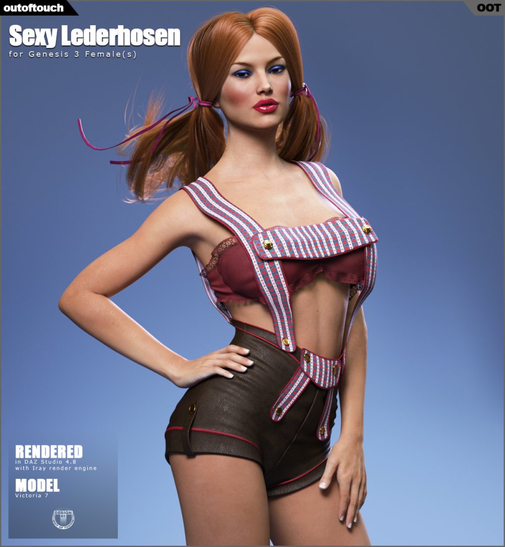 Sexy Lederhosen for Genesis 3 Female(s)