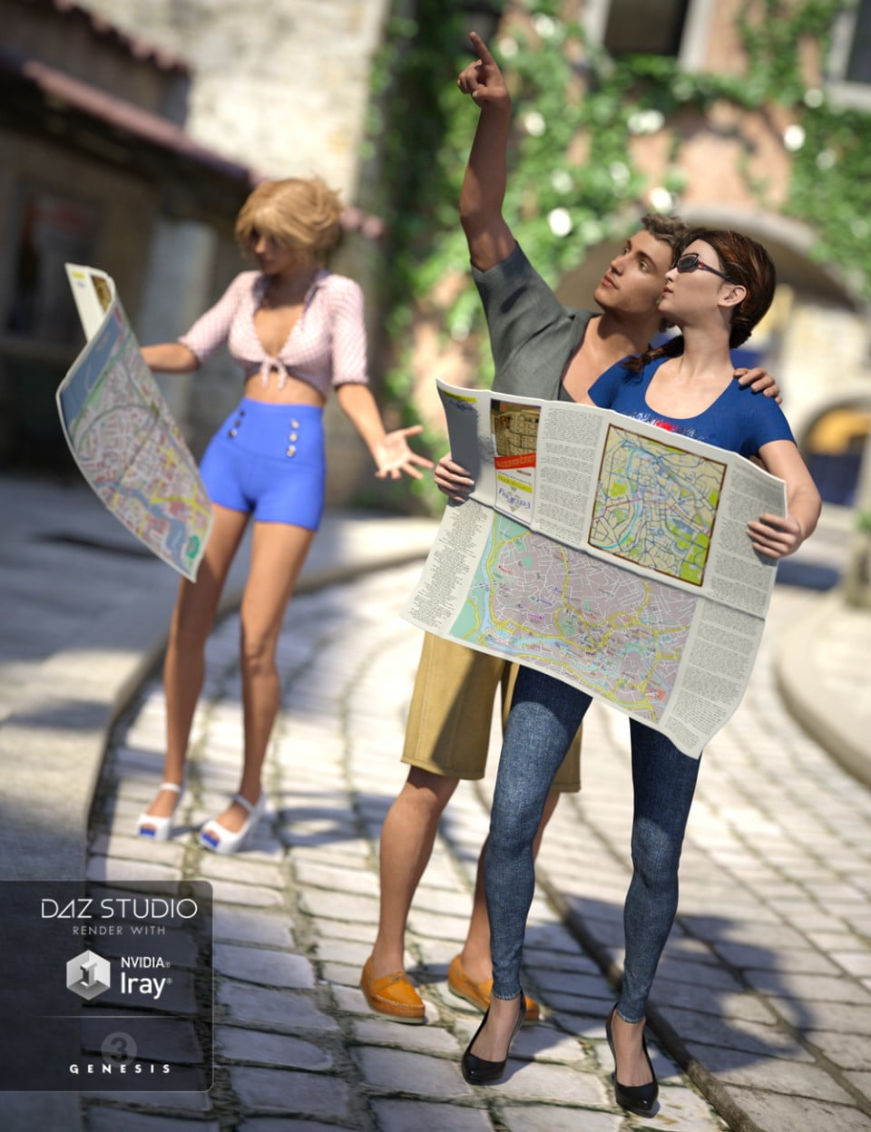 Tourist Poses for Genesis 3