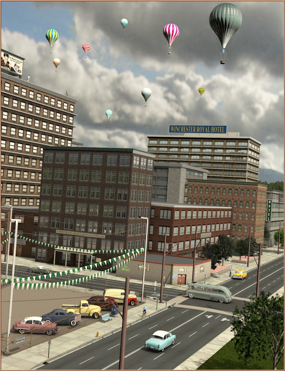 Movie Sets Low Poly Block 03