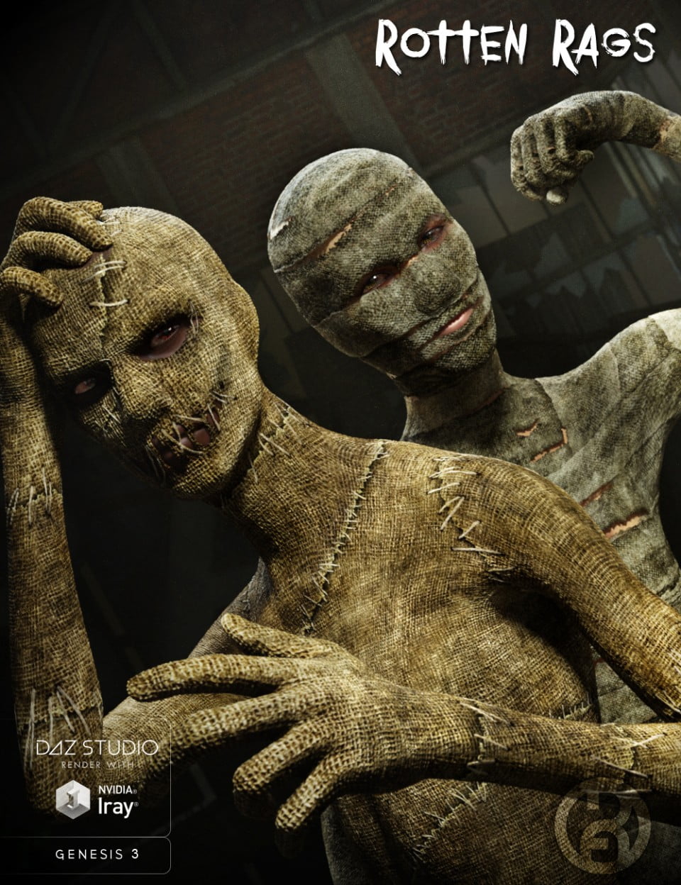 Rotten Rags for Genesis 3 Male Super Bodysuit