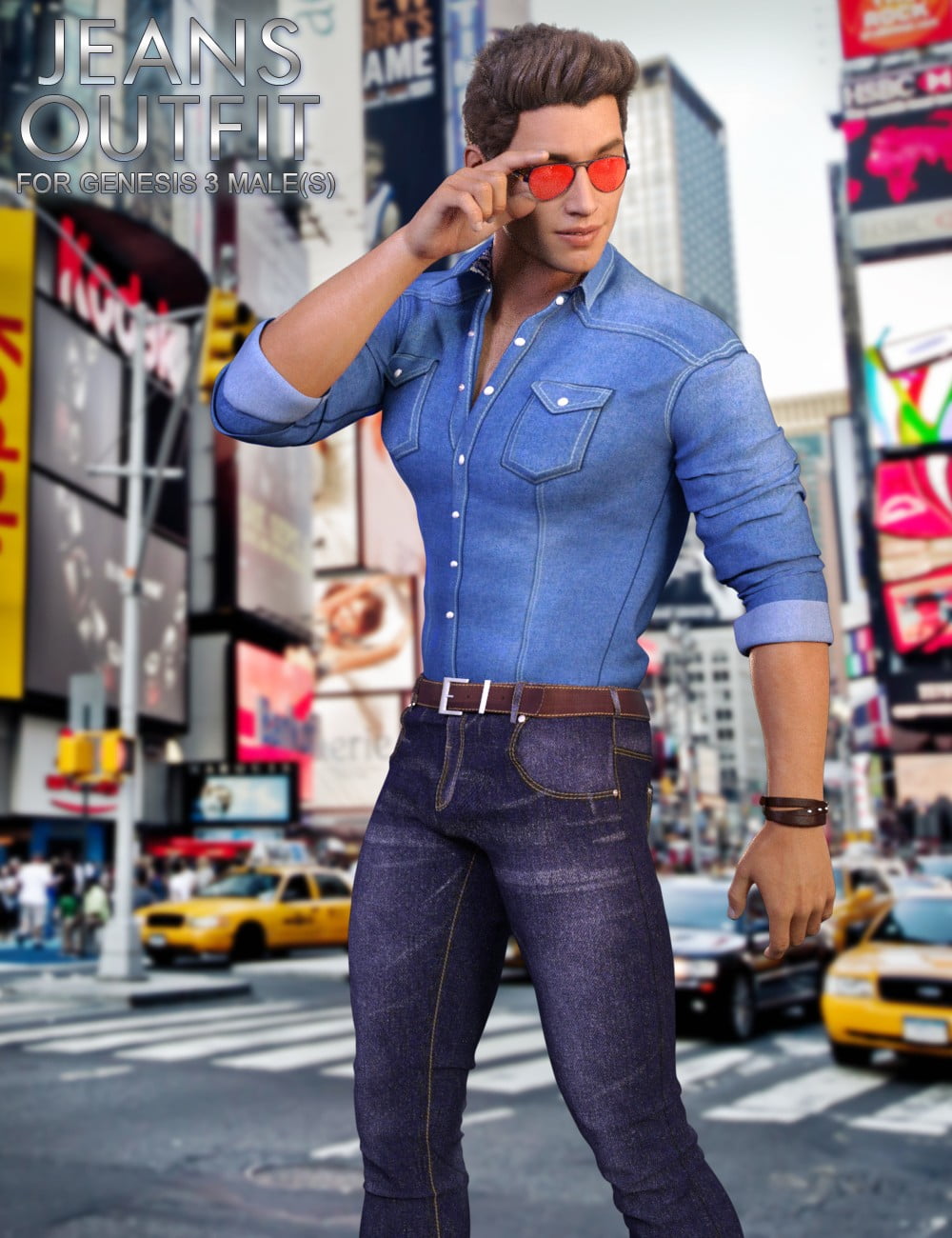 Jeans Outfit for Genesis 3 Male(s)