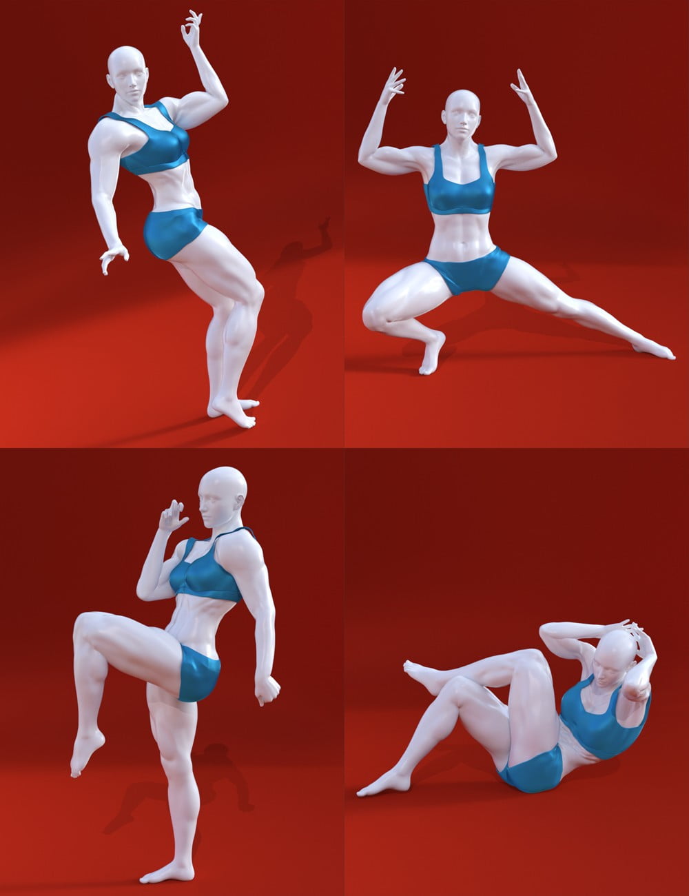 Muscular Women Poses