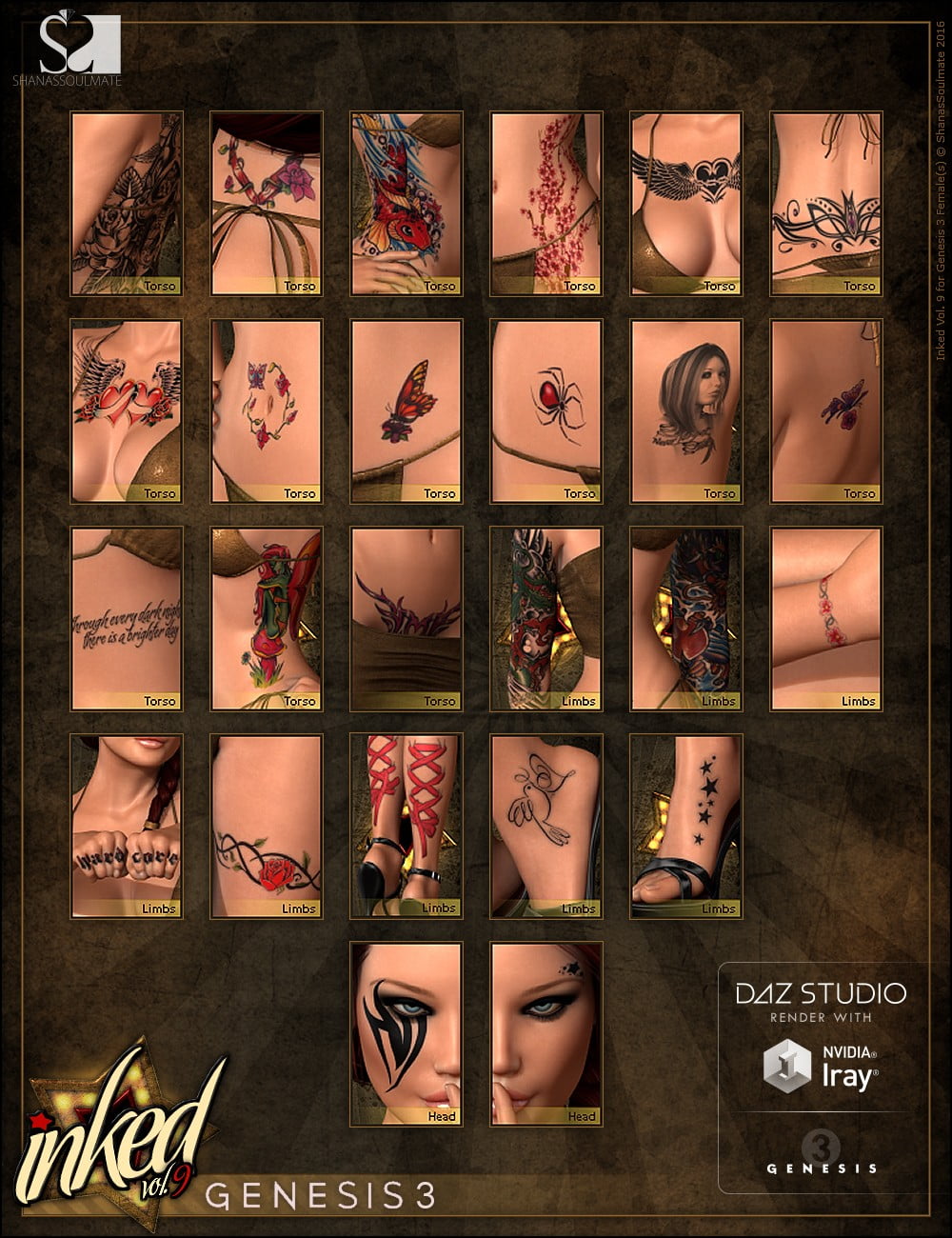 Inked Vol. 9 for Genesis 3 Female(s)