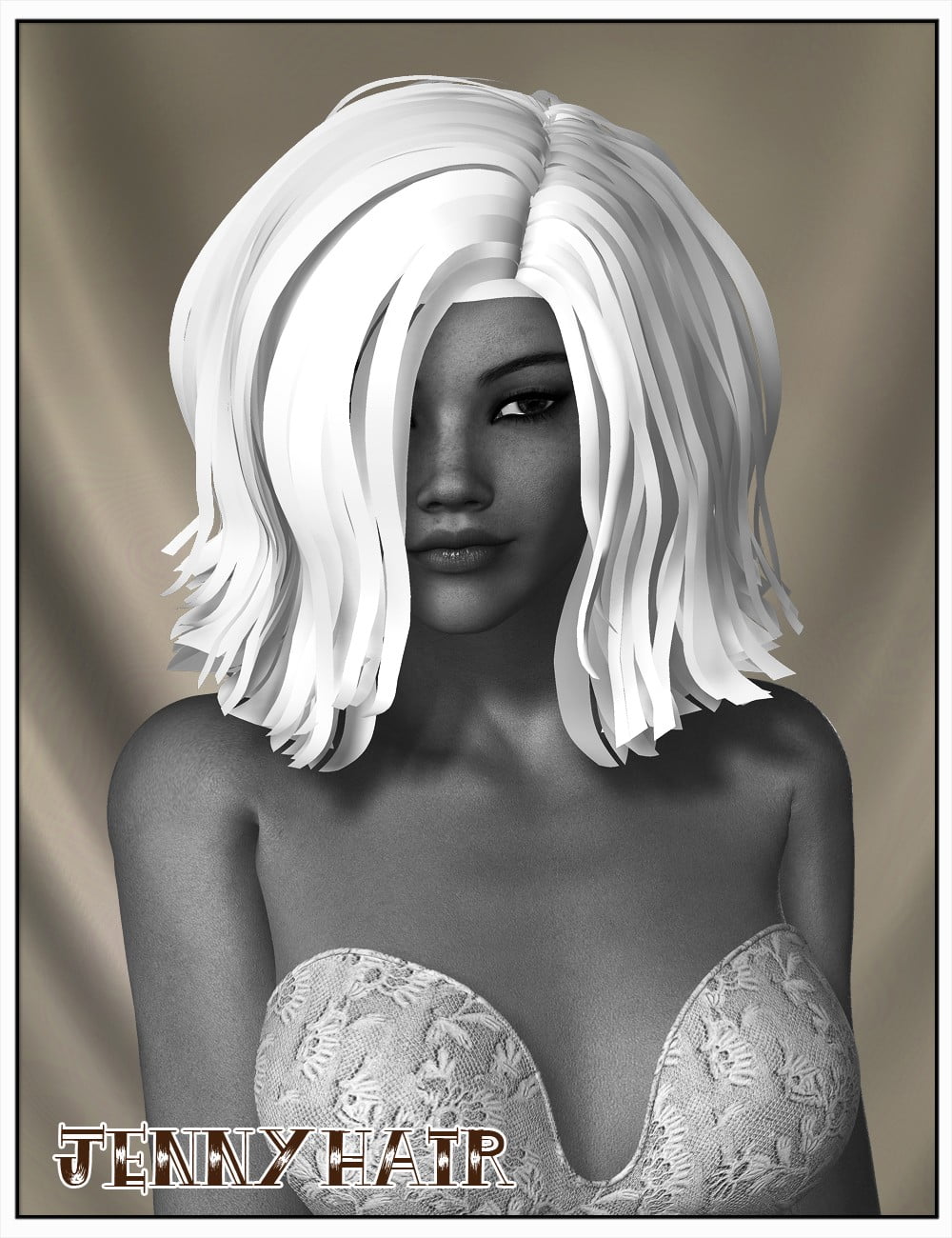 Jenny Hair for Genesis 2 Female(s) and Victoria 4