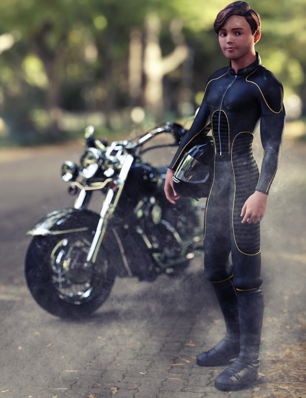 Stylized Matt Figure and Hair for Genesis 3 Male(s)