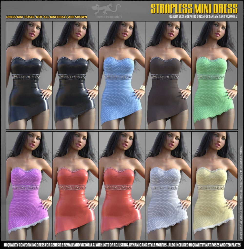 Strapless Mini Dress for G3 and V7