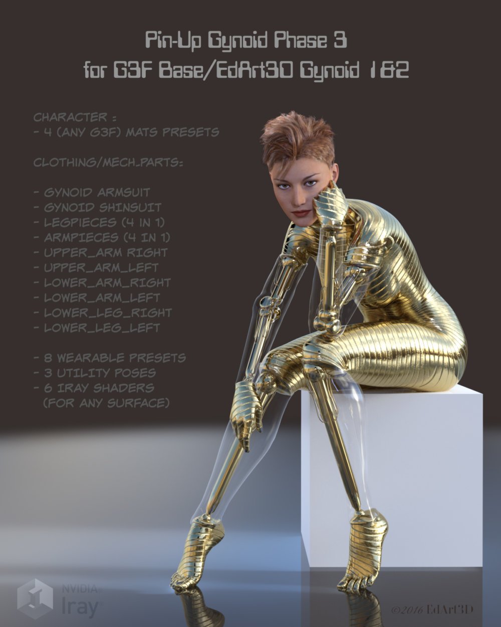 Pin-Up Gynoid Phase3 for G3F Base & Pin-Up Gynoid 1&2