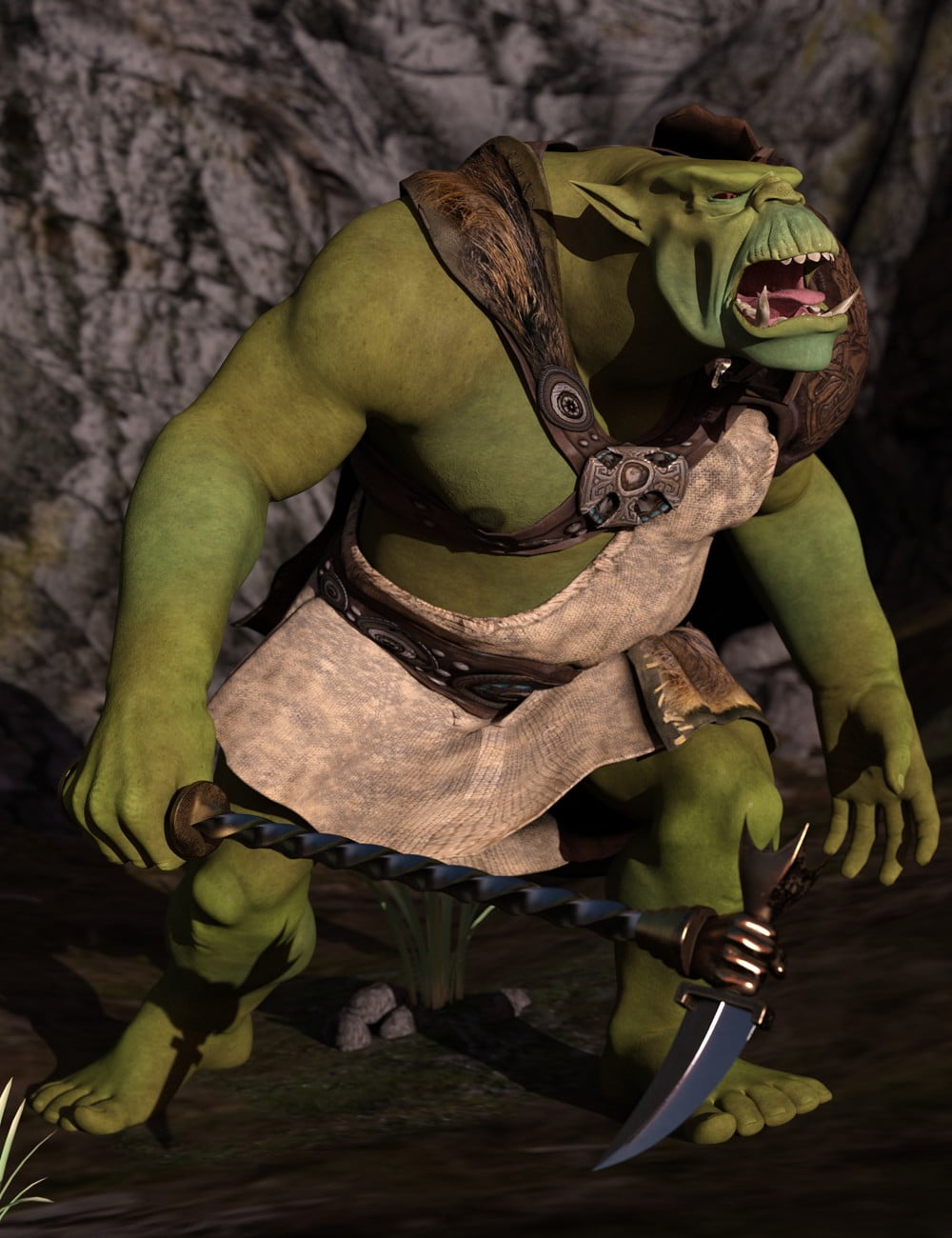 Cave Ogre for Genesis 3 Male