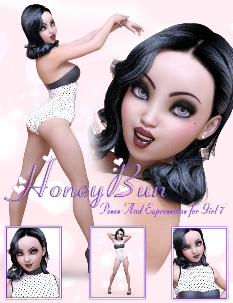 Honey Bun Pose & Expression Bundle for Girl 7