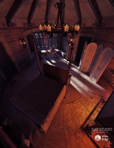 00-main-medieval-tower-bedroom-daz3d-1