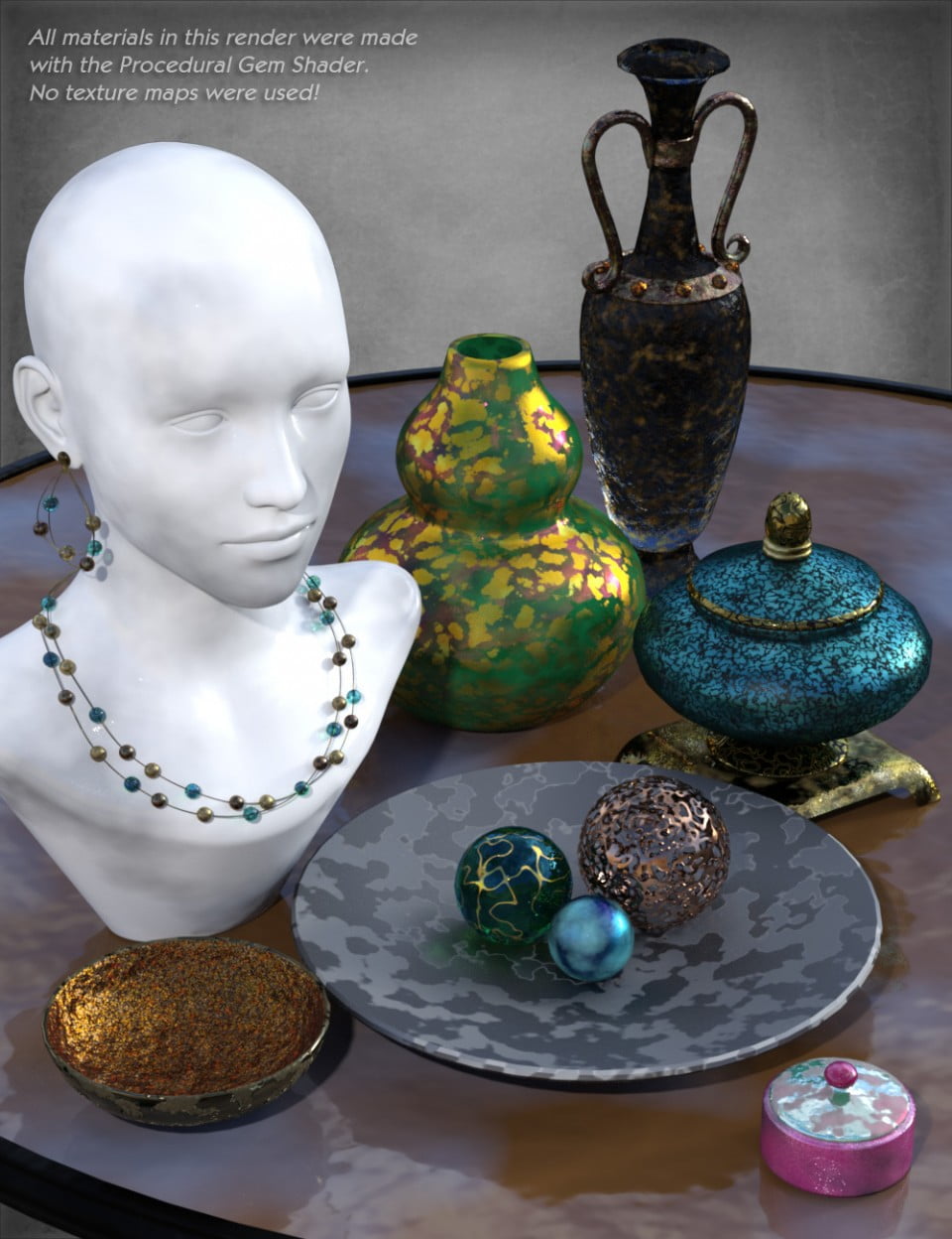 Procedural Gem Shader for Iray