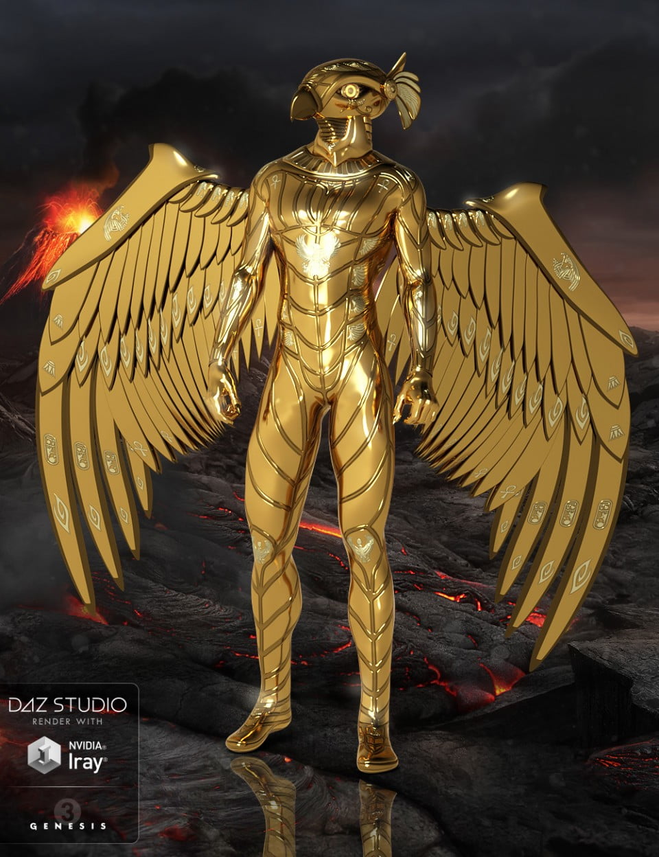 Sky Gods Horus for Genesis 3 Male(s)