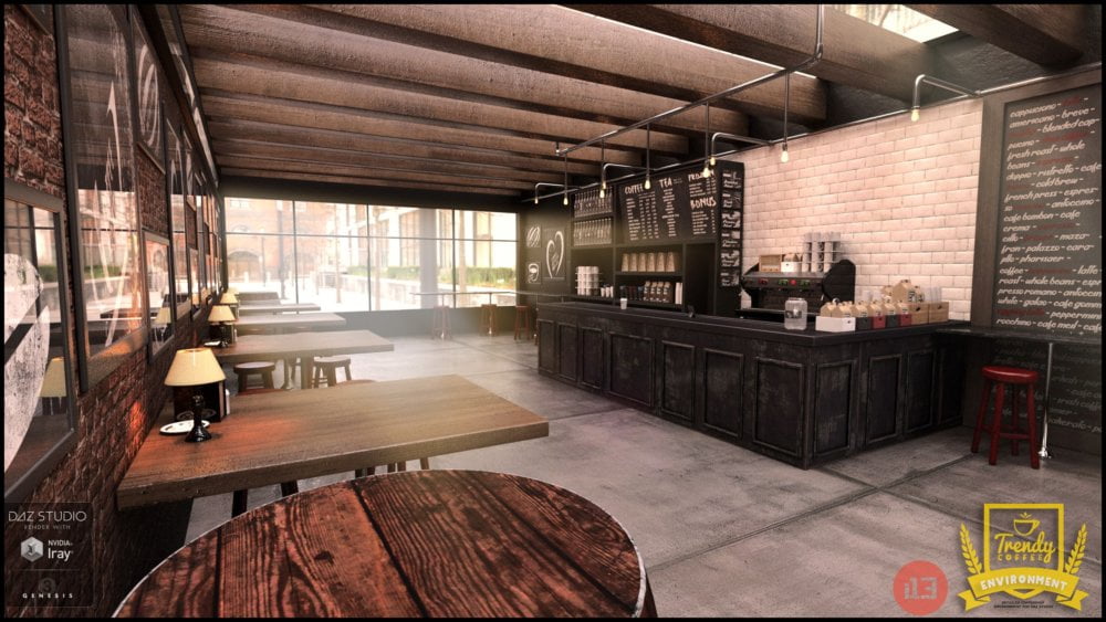 i13 Trendy Coffee Shop Environment