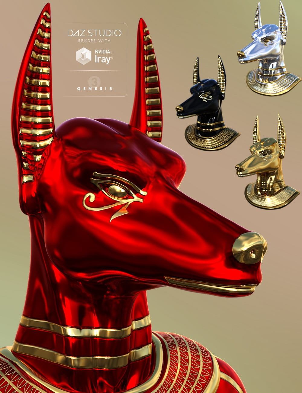 Sky Gods Anubis for Genesis 3 Male(s)