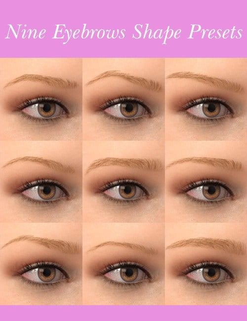 Real Eyebrows for Genesis 3 Female