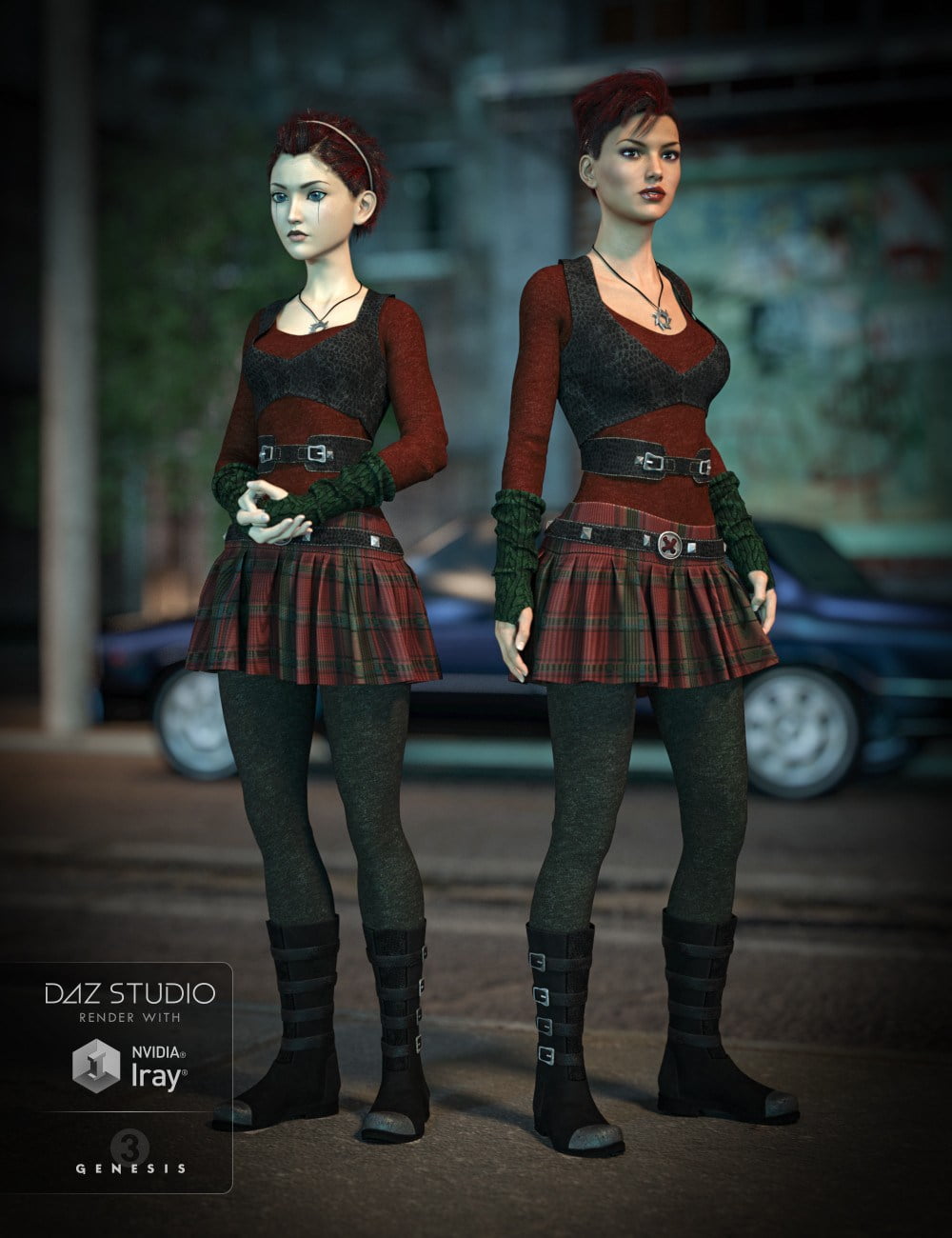 Gone Girl Outfit for Genesis 3 Female(s)