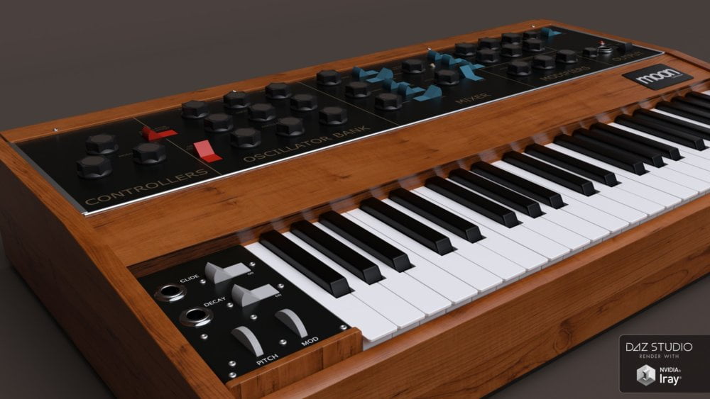 Studio Desk and Retro Synth