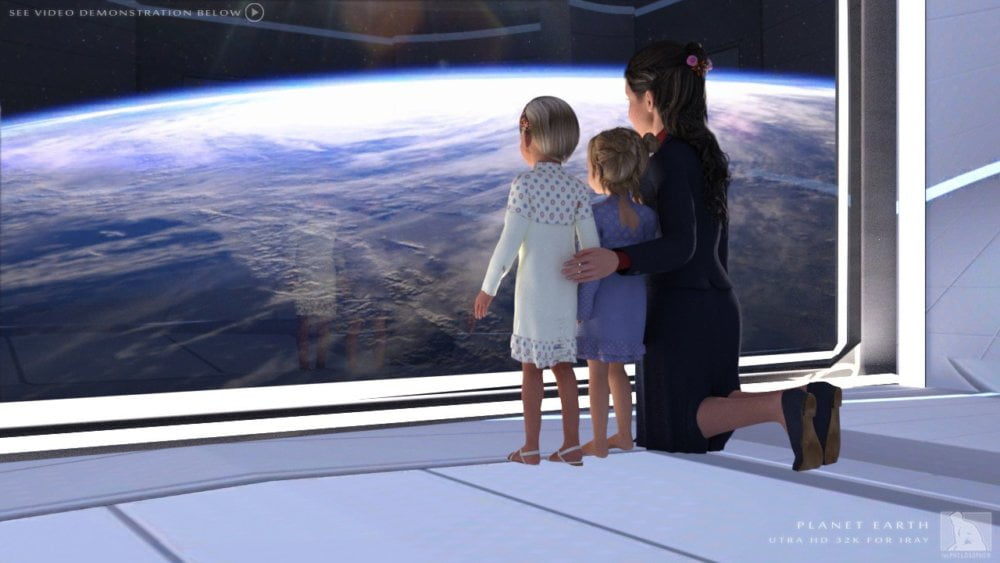 Planet Earth UTRA HD 32K for Iray