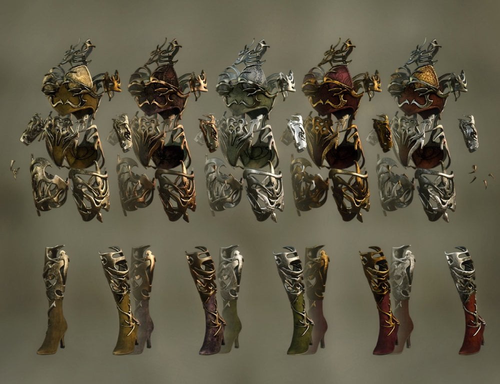 Wicked Guardian Outfit for Genesis 3 Female(s)