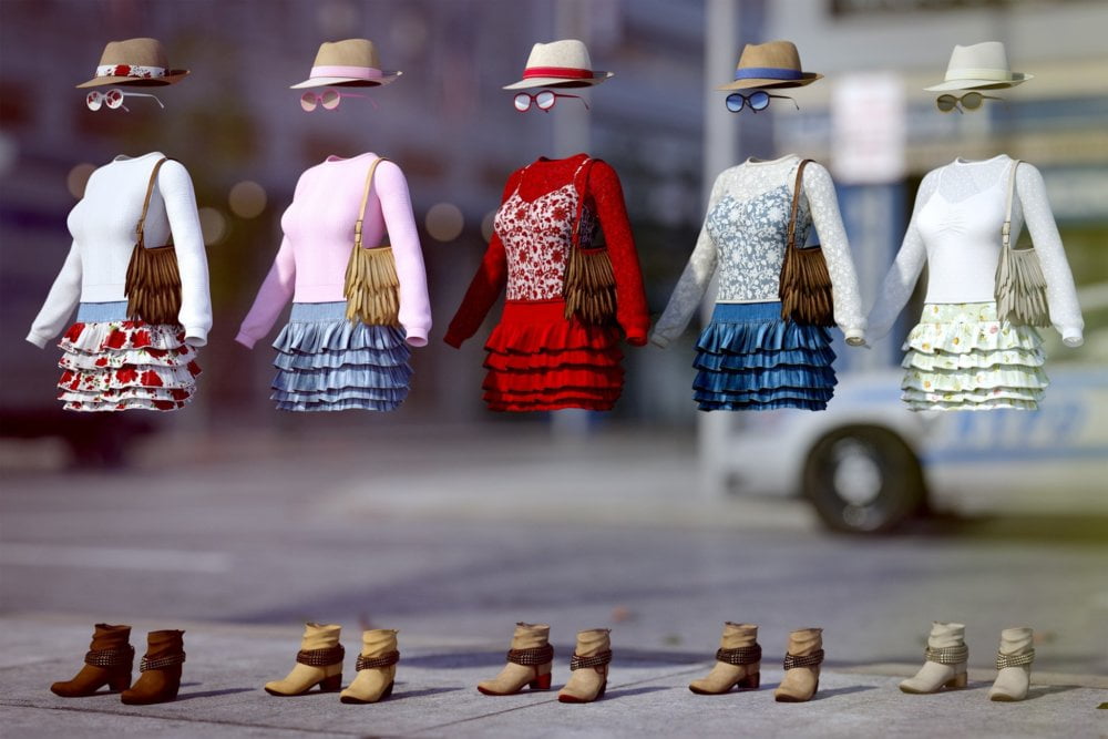 Sunny Summer Day Outfit for Genesis 3 Female(s)