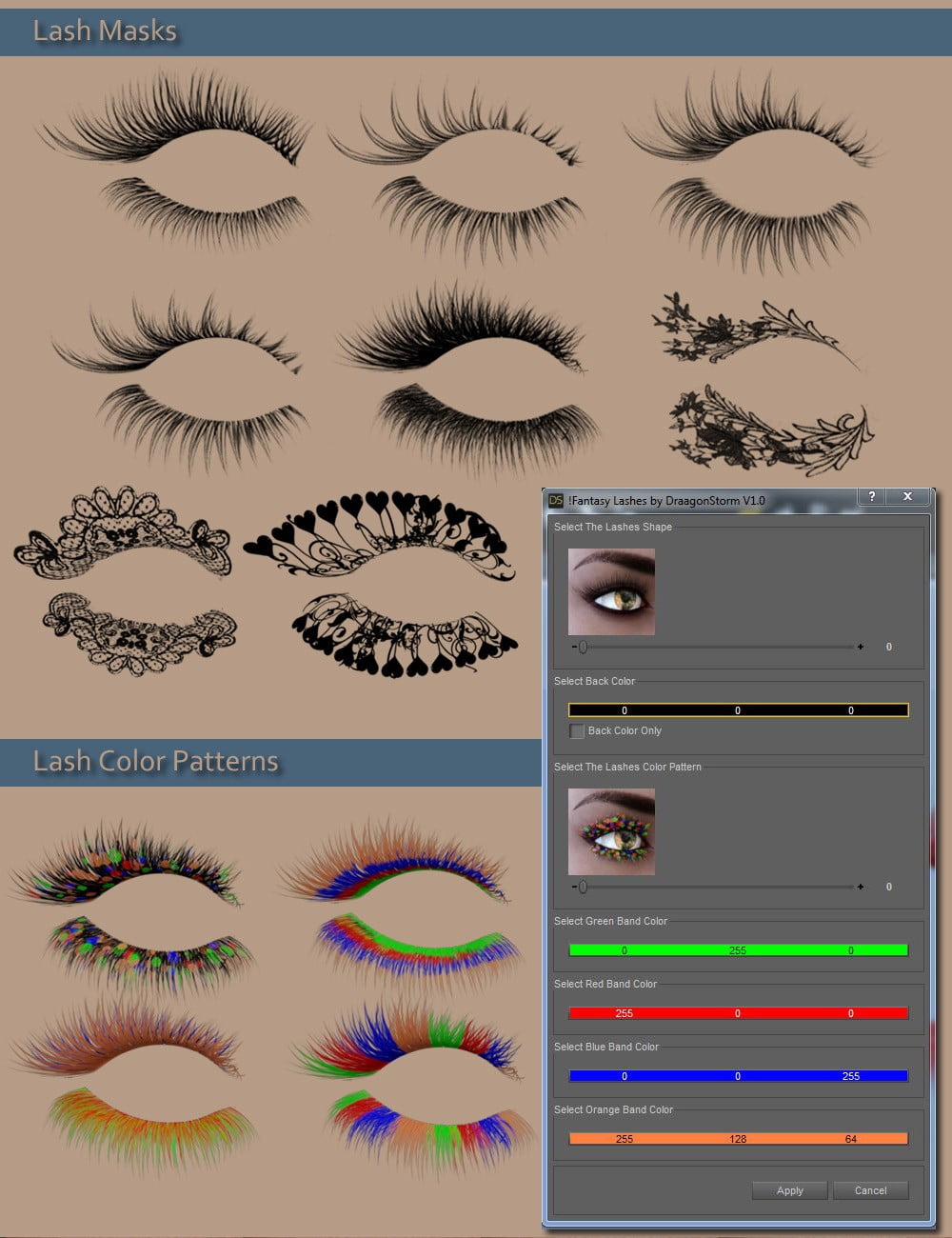 Fantasy Eyes - Semi Precious Gems and Lashes