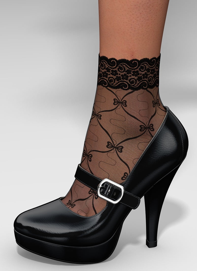 Platform Mary Jane & Socks