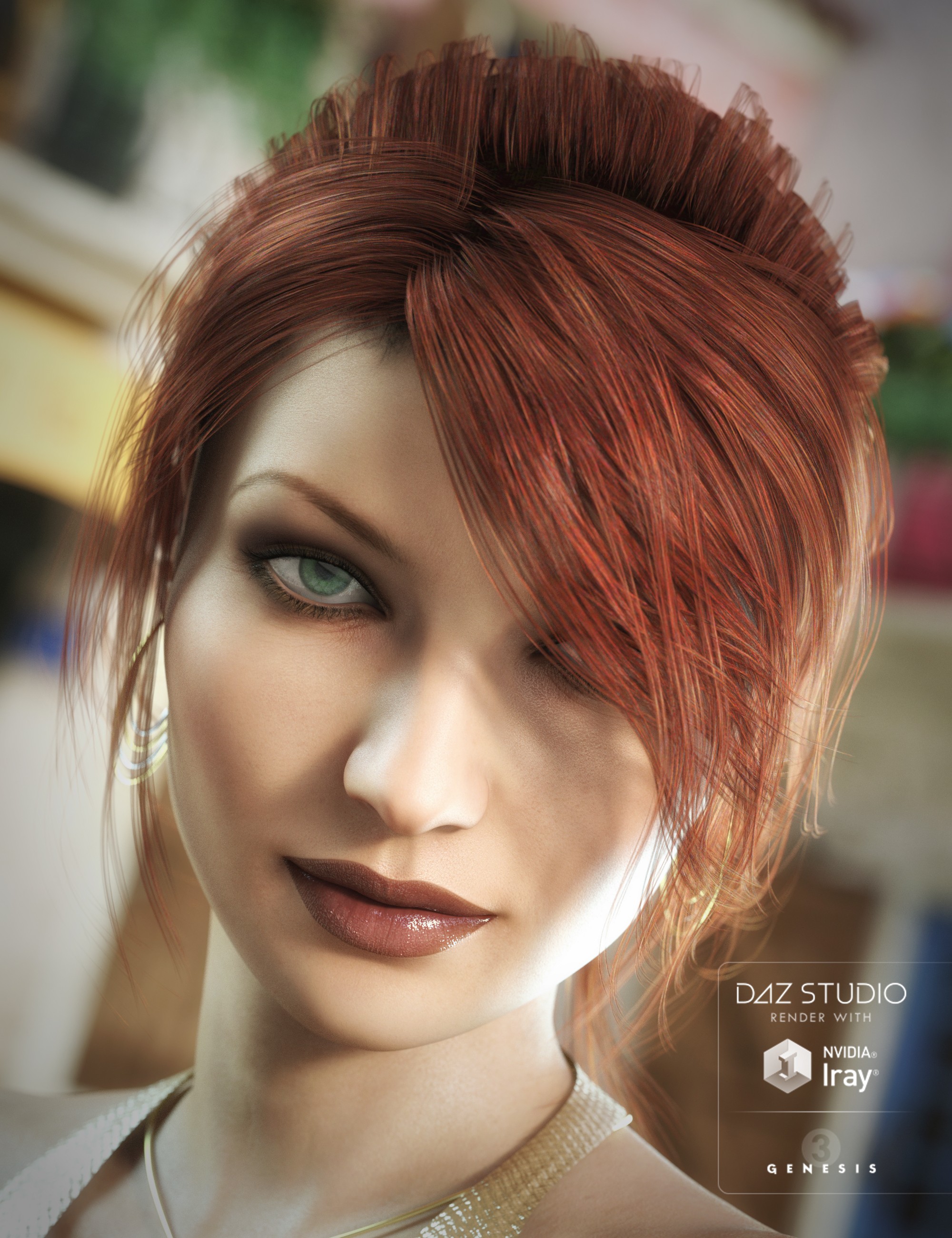 French Twist Hair for Genesis 3 Female(s)