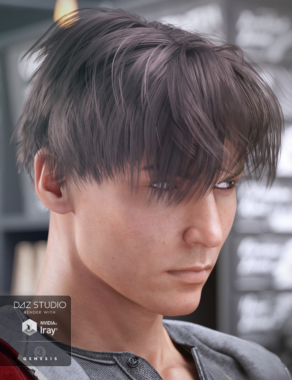 AJ Hair for Genesis 3 Male(s)