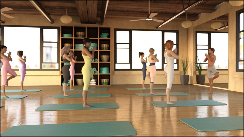 i13 Yoga Pose Collection for the Genesis 3 Female(s) and Genesis 3 Male(s)