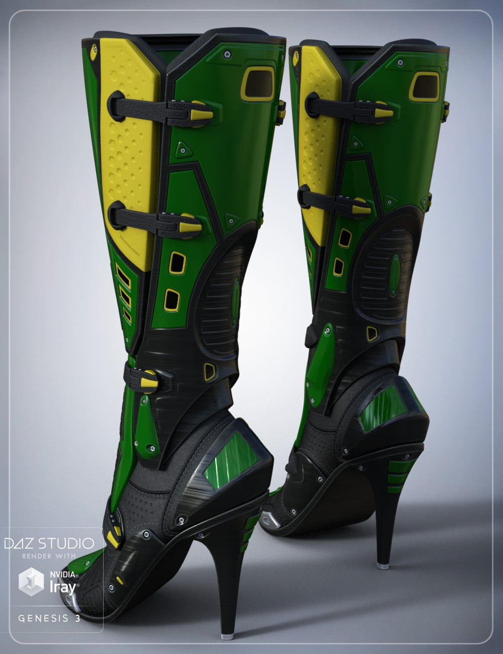 Sci Fi Boots for Genesis 3 Female(s)