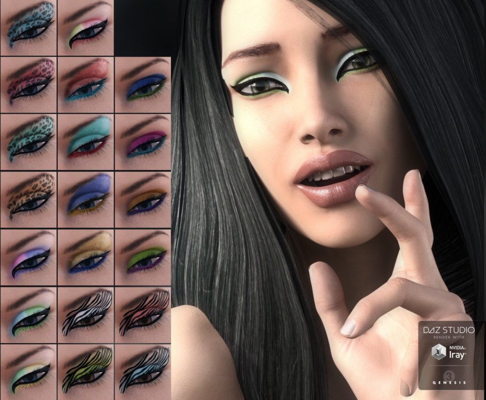 L.I.E Make-up Set 3 for Genesis 3 Female(s)