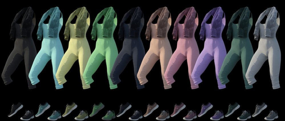 i13 Yoga Outfit for the Genesis 3 Female(s)