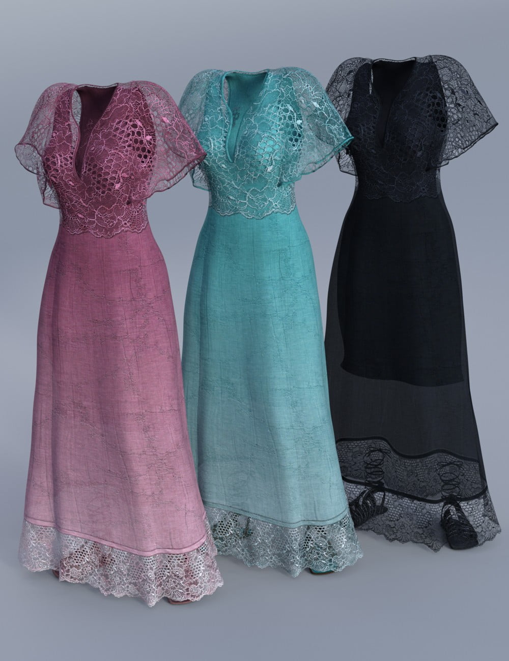 Summer Maxi Dress for Genesis 3 Female(s)