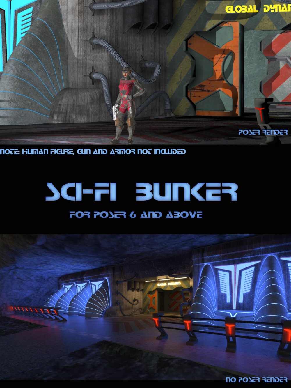 AJ Sci-Fi Bunker ⋆ Freebies Daz 3D