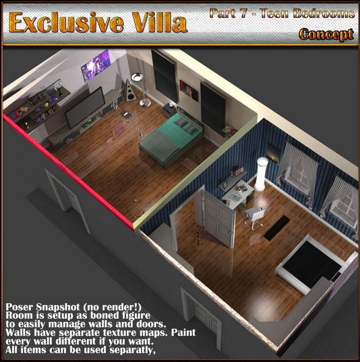 Exclusive Villa 7: Teenage Bedrooms