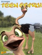 3D Universe Toon Ostrich