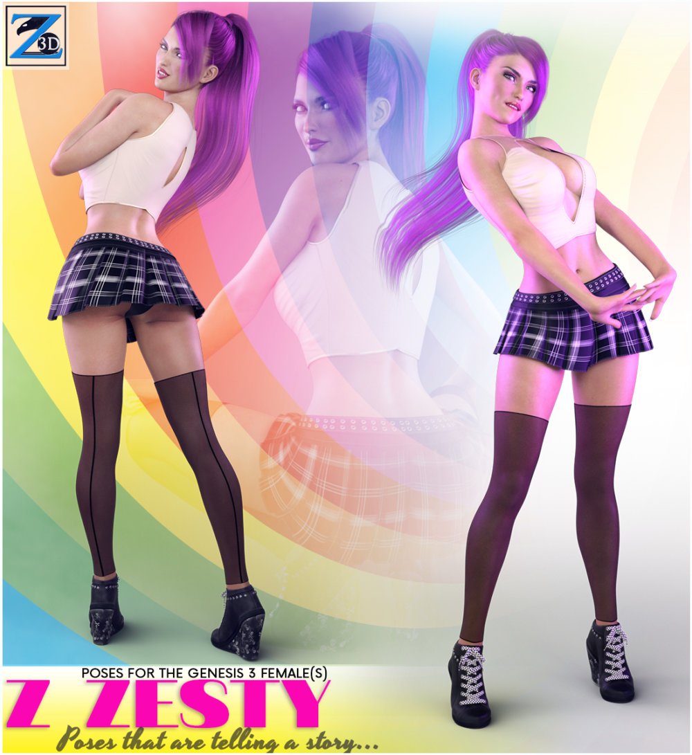 Z Zesty - Poses for the Genesis 3 Females