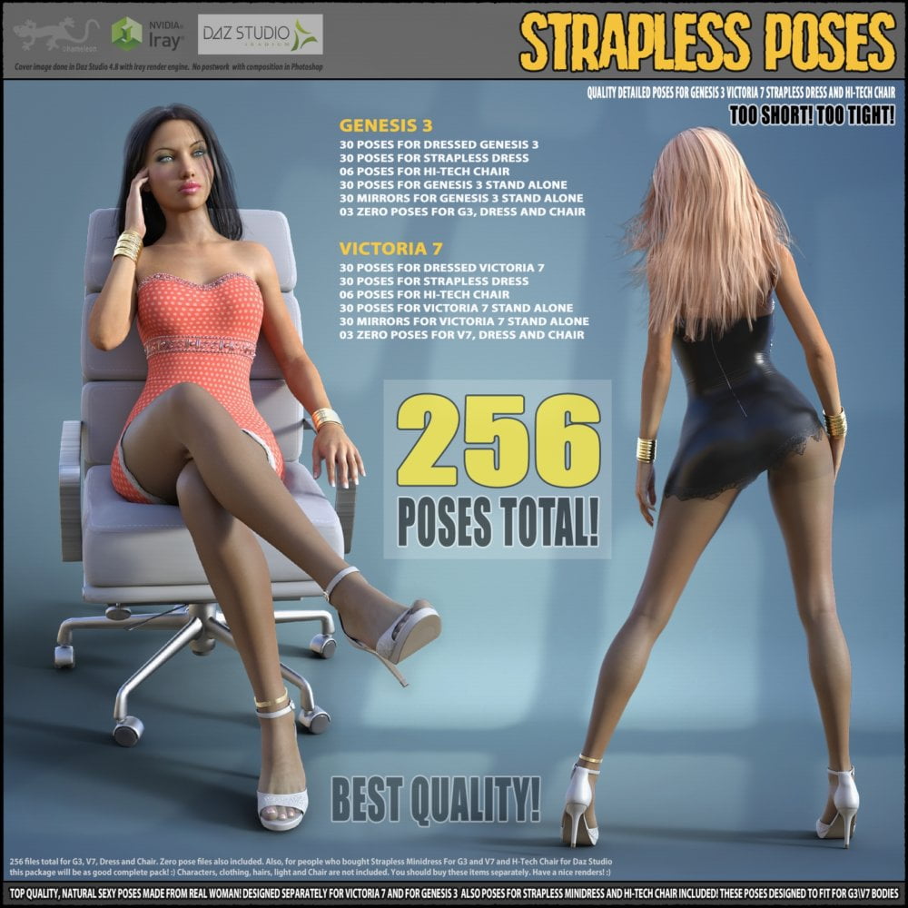 Strapless Poses for G3 and V7